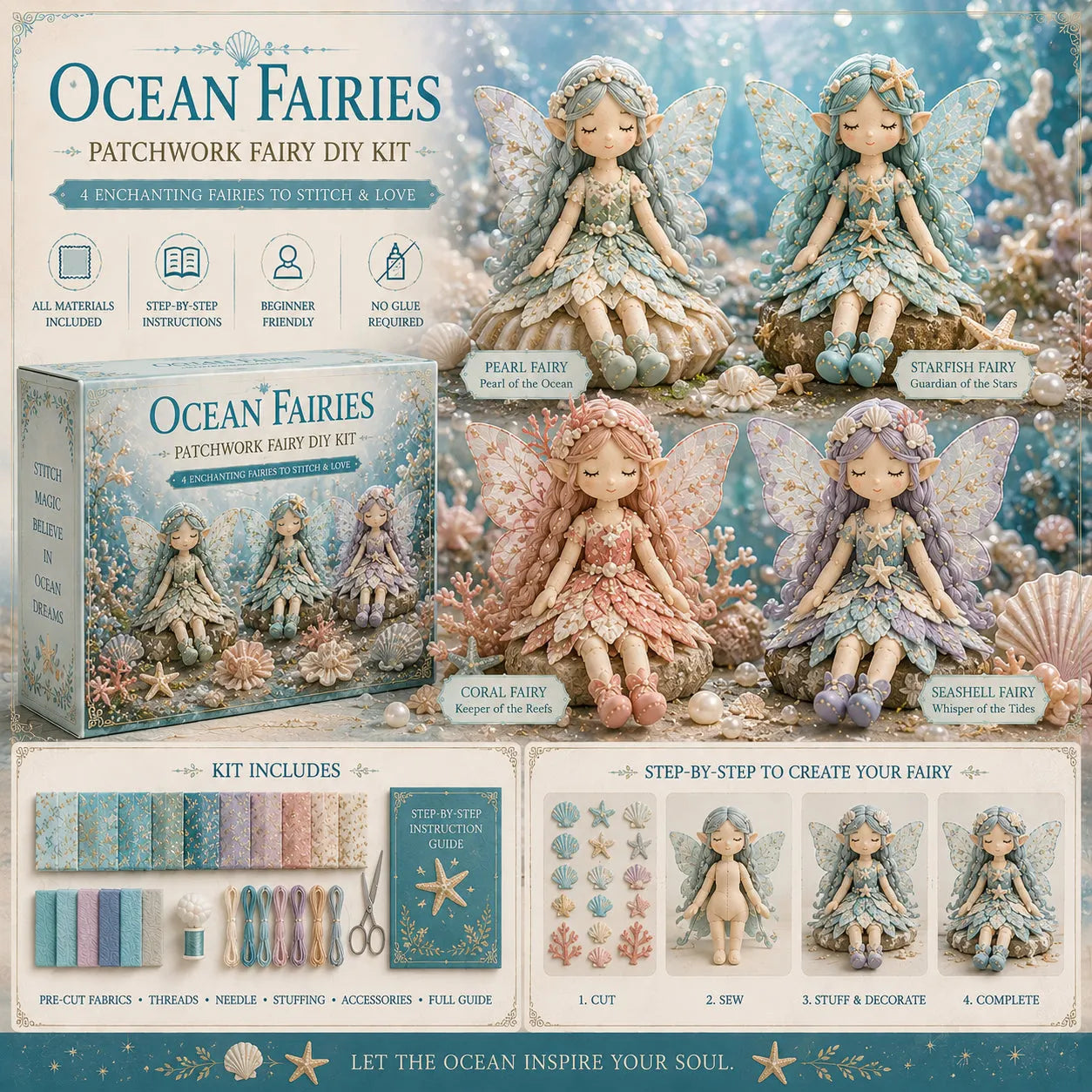 🌸Fairy Patchwork DIY Collection ✨