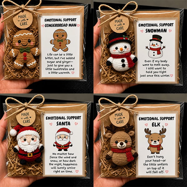 🎁💕 Handmade Christmas Therapy Plush Crew🎄✨