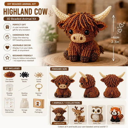 🧵✨ Petite 3D Beaded Animal Craft Kit