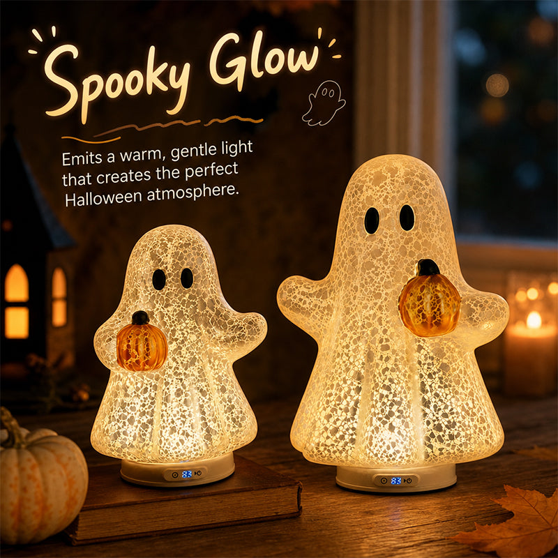 🎃 Limited Offer | Cosy Ghost Pumpkin LED Night Light – Sweet Autumn Pumpkin Ghost Lamp For Children & Adult Home Decor