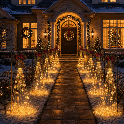 🎄Christmas Bell Cascade Solar Yard Light