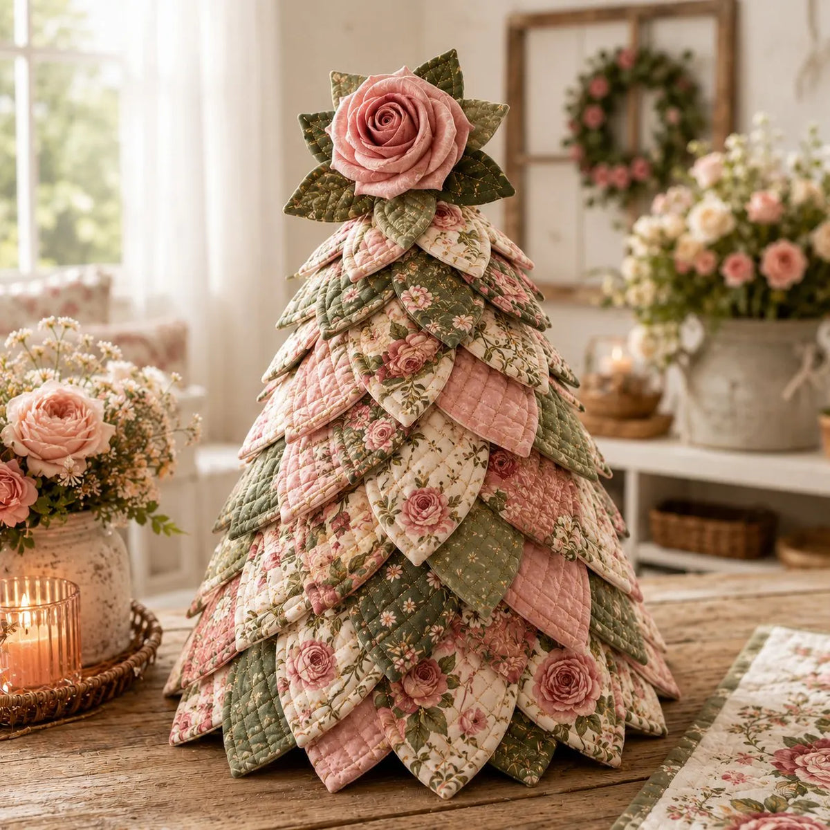 🌻Sunflower Bee Garden Tree DIY Kit-Handmade Fabric Tabletop Tree Decor