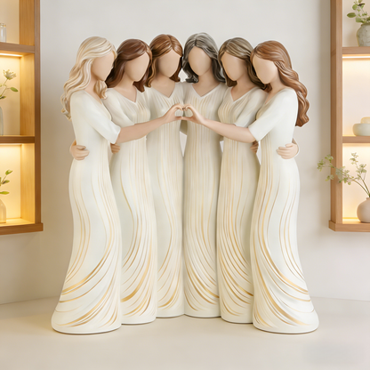 🔥LAST DAY 49% OFF🌊Sisters by My Side, Celebrates Friendships Three Sisters Sculpture