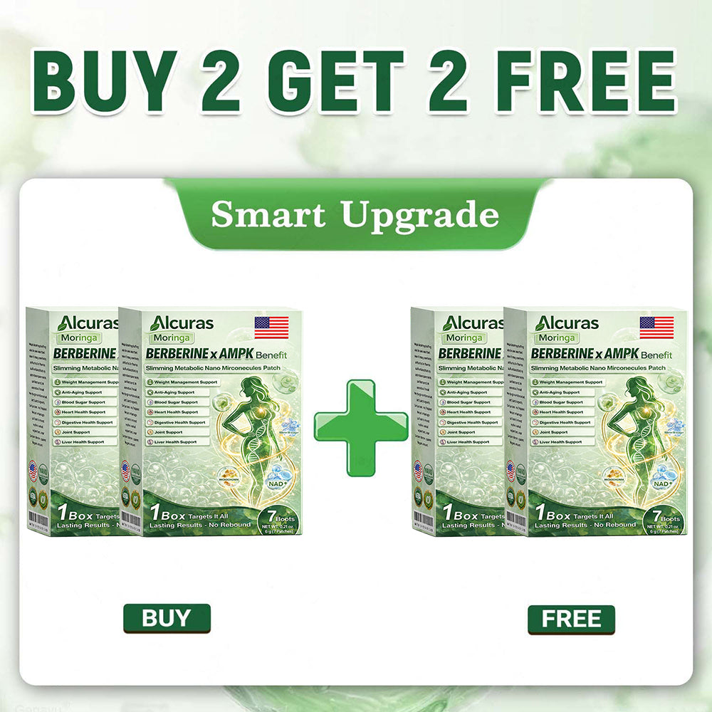 🌟alcuras_Moringa × Berberine × AMPK 8-Benefit Slimming & Metabolic Nano Microneedle Patch 🇺🇸  Just once a day · Visible changes in 7 days  ✅ For obesity, loose skin, diabetes, sleep apnea, joint issues, and more