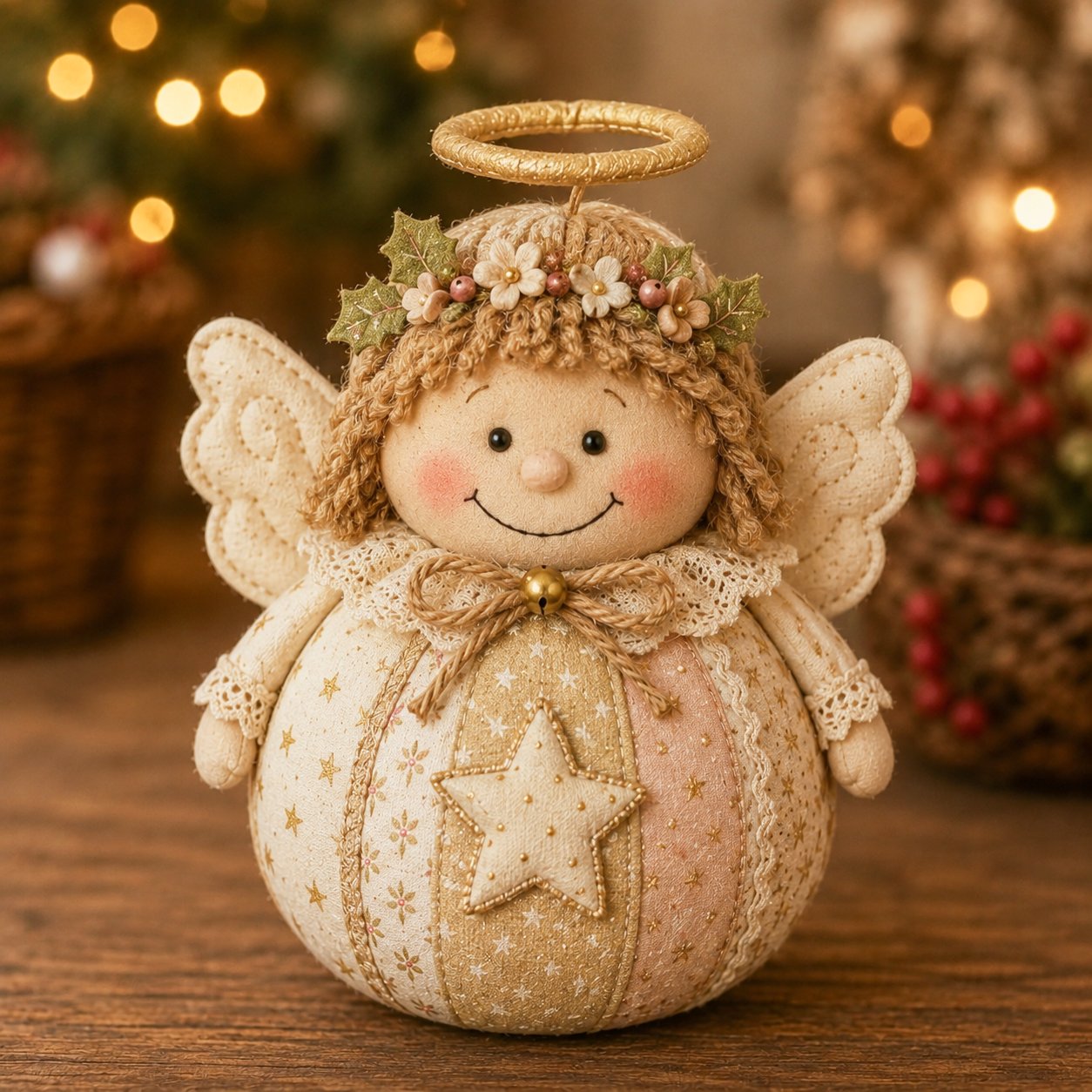🎄🎅Patchwork Fabric Doll DIY Kit