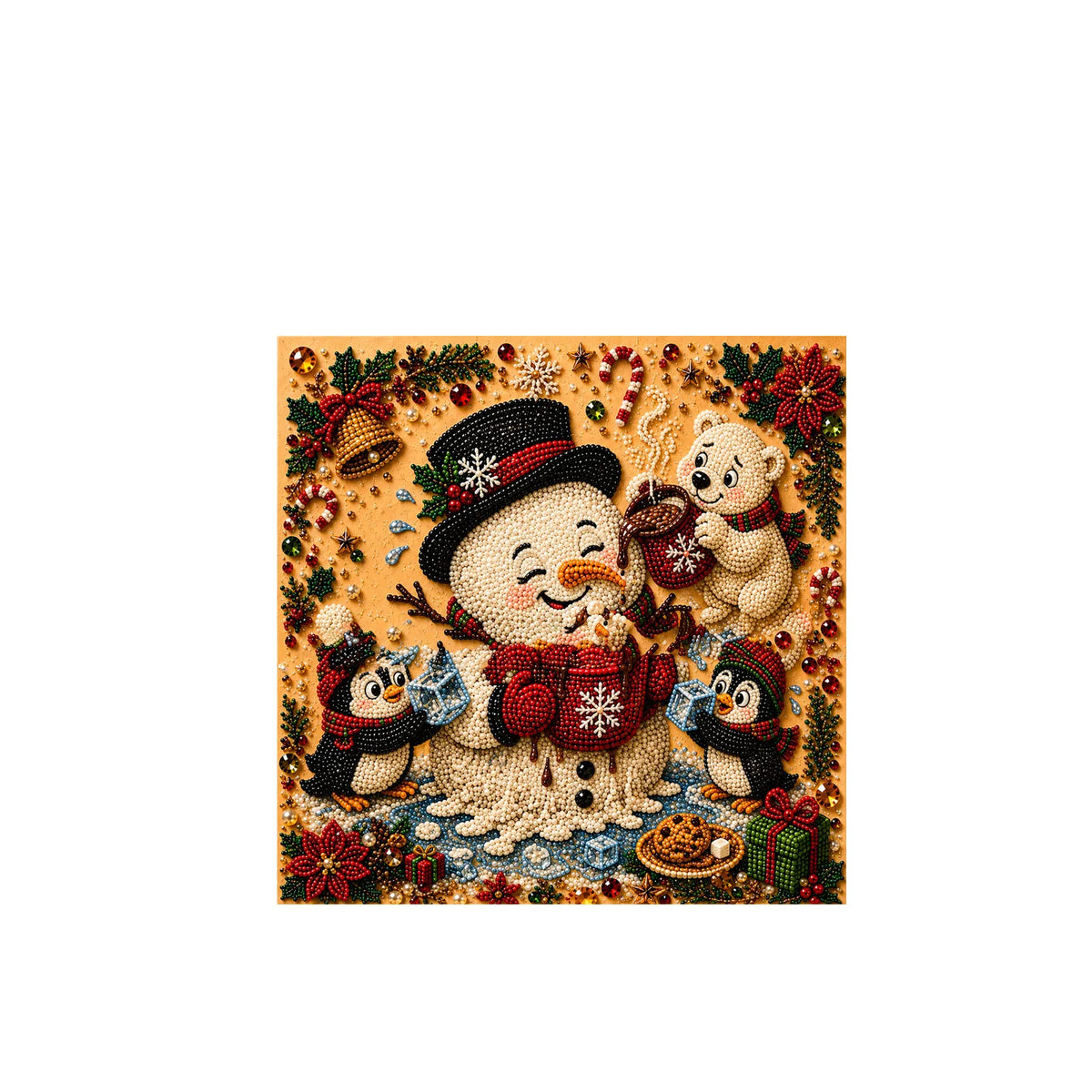 ✨Complete Craft Tools Holiday‐Themed Wooden Frame Decor Art