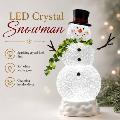 ☃️ Light-Up Snowman Crystal Globe — Bring Winter Magic Home! ✨