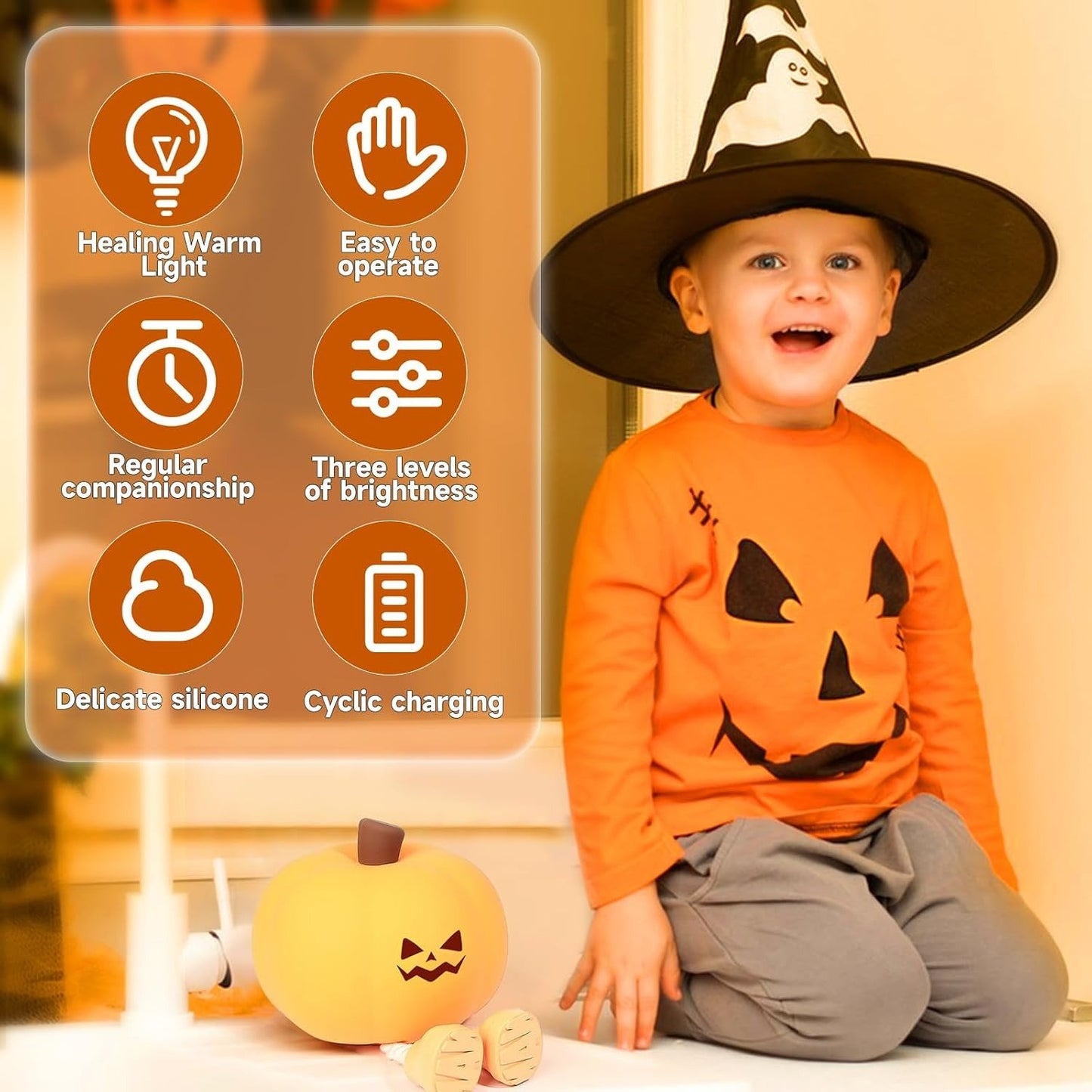 💡Halloween Mini Pumpkin Night Light🎃