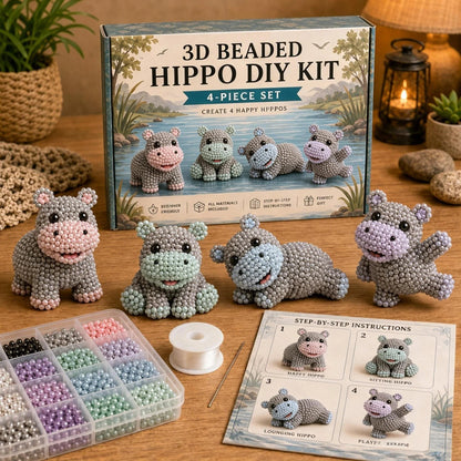 🧵🔥✨ Tiny 3D Beaded Animal DIY Kit