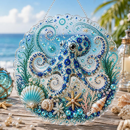 🔥 Last Day 49% OFF - 🌊✨Ocean Pearl Art DIY Hanging Ornament Kit | Relaxing DIY Craft to Create Stunning Coastal Artwork(📦Buy 2 Free Shipping)