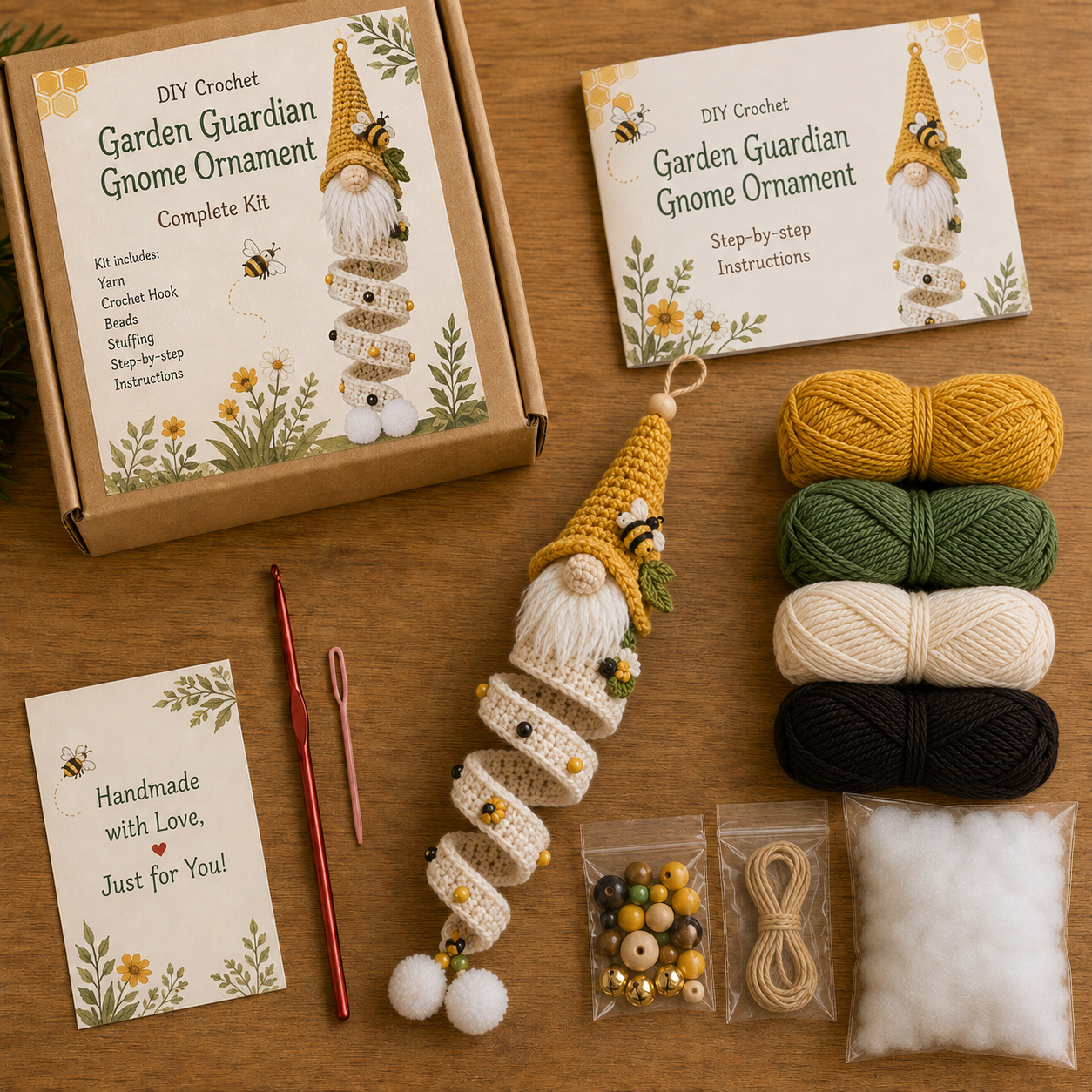 🔥49% OFF🎄 DIY Crochet Gnome Ornament Collection📦Limited Stock!🎉The joy of handicrafts awaits your exploration❤️