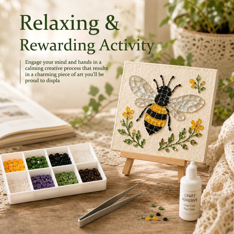 Vintage Watering Can Mosaic Art Kit – DIY Floral Garden Themed Craft, Handmade Indoor & Outdoor Wall Decor