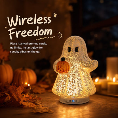🎃 Limited Offer | Cosy Ghost Pumpkin LED Night Light – Sweet Autumn Pumpkin Ghost Lamp For Children & Adult Home Decor