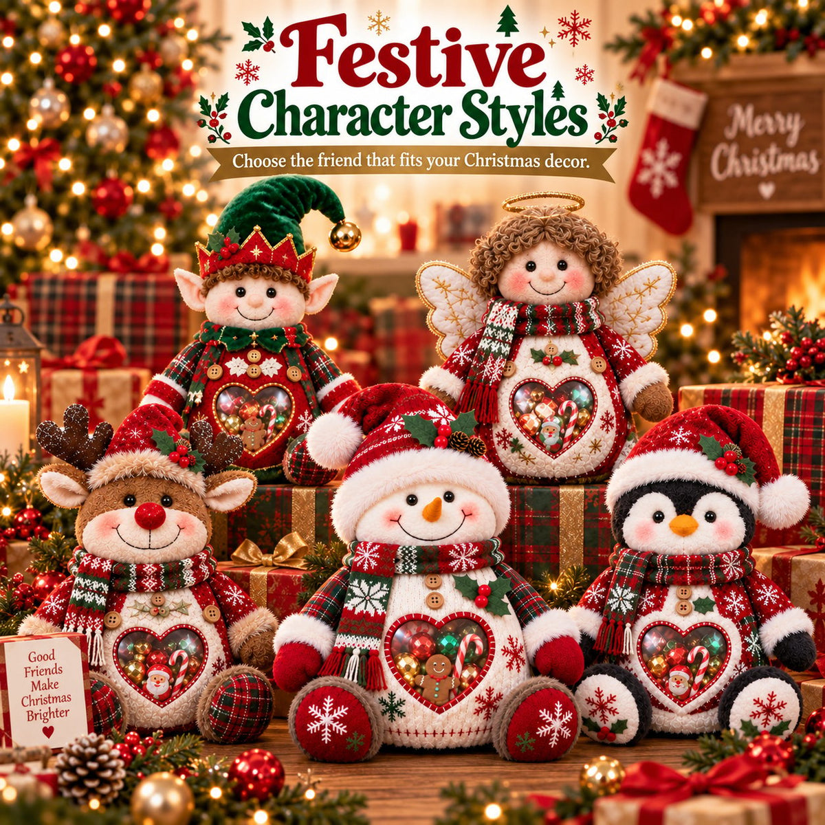Christmas Character Refillable Treat Holder