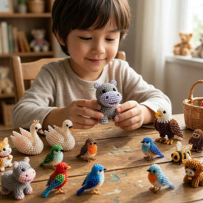 🧵🔥✨ Tiny 3D Beaded Animal DIY Kit