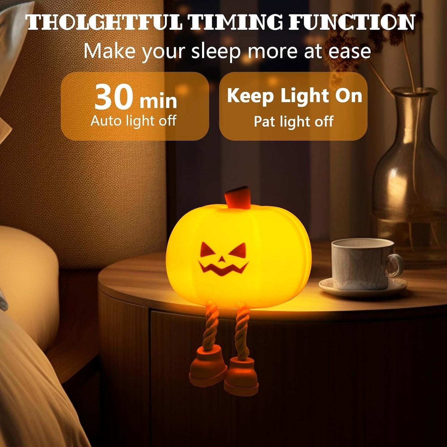 💡Halloween Mini Pumpkin Night Light🎃