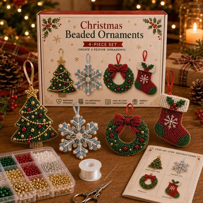 Christmas Beaded Ornaments DIY Kit