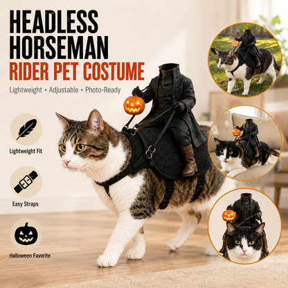 😺🎃The Headless Horseman Ride Pet Costume