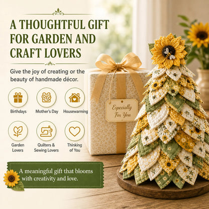 🌻Sunflower Bee Garden Tree DIY Kit-Handmade Fabric Tabletop Tree Decor