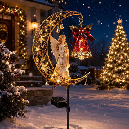 🎄✨Solar Christmas Crescent Garden Light