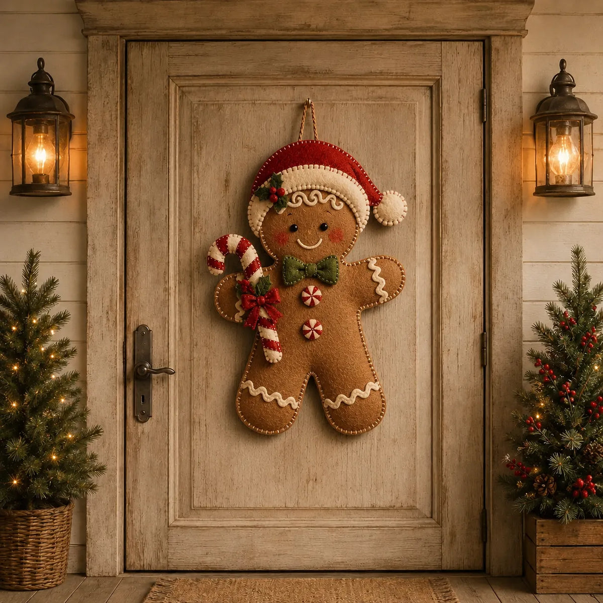 ⛄🎅🎄Christmas Felt Door Hanger DIY Sewing Kit
