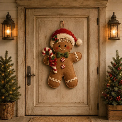 ⛄🎅🎄Christmas Felt Door Hanger DIY Sewing Kit