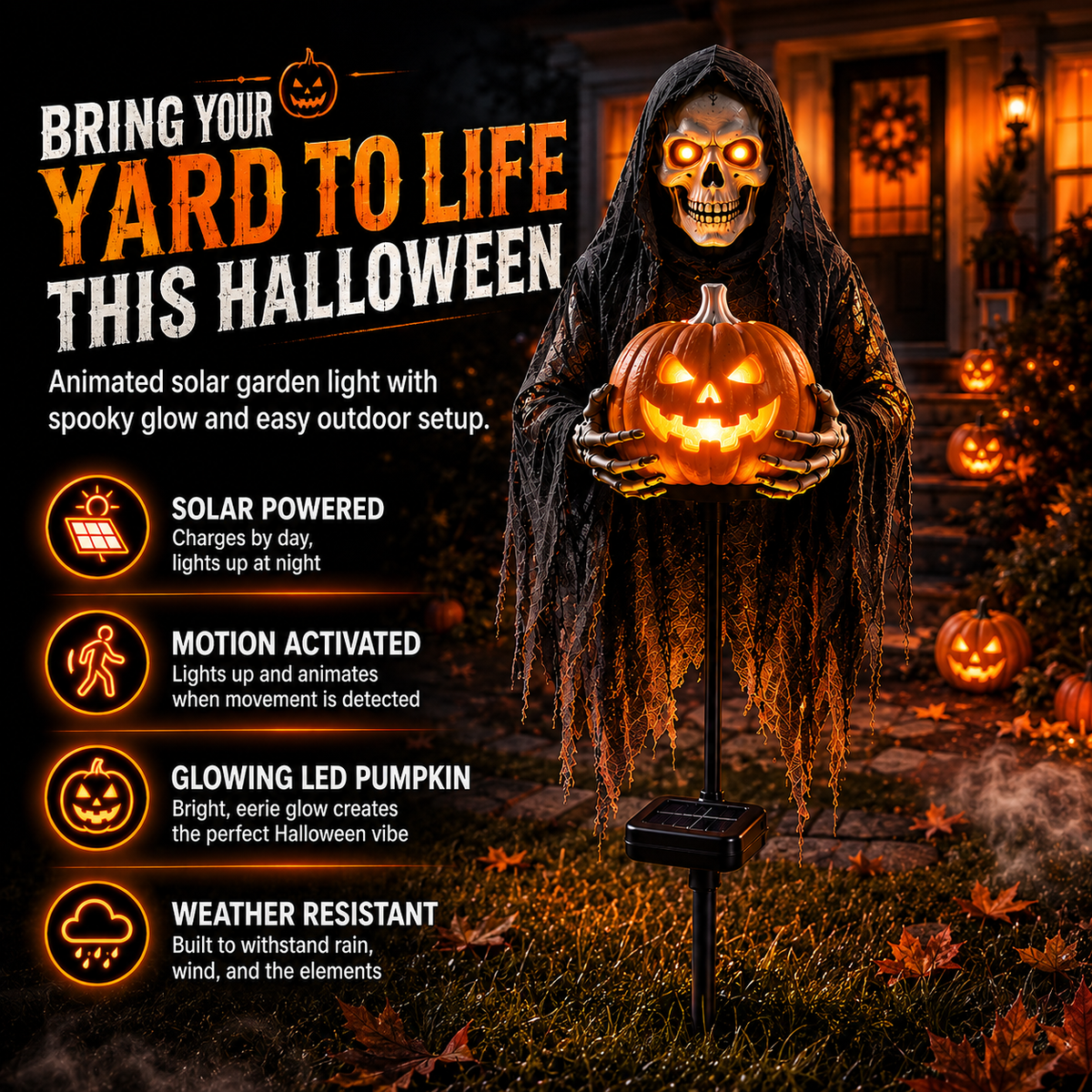 👻Soul Collector Pumpkin Edition Animated Halloween Yard Decoration