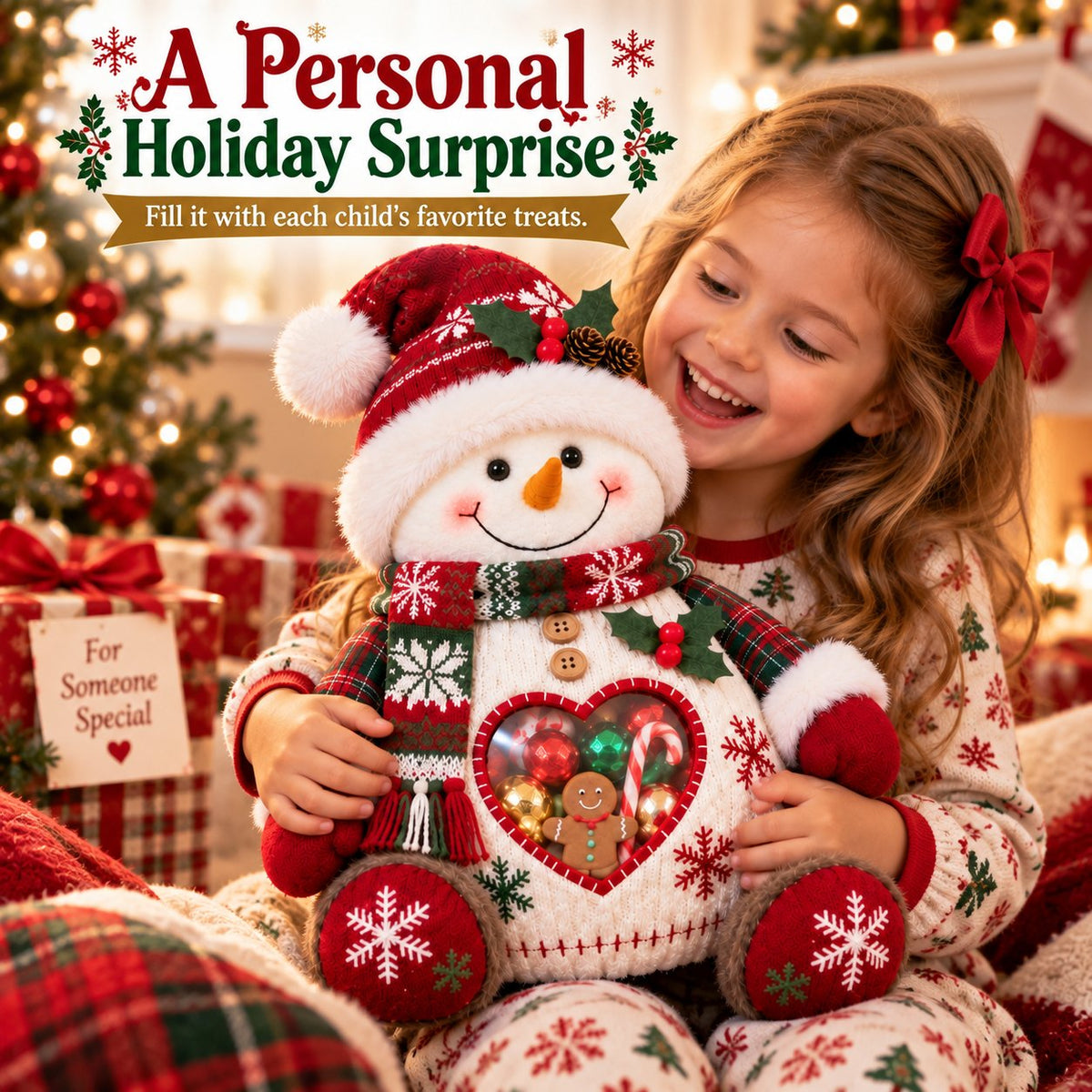 Christmas Character Refillable Treat Holder