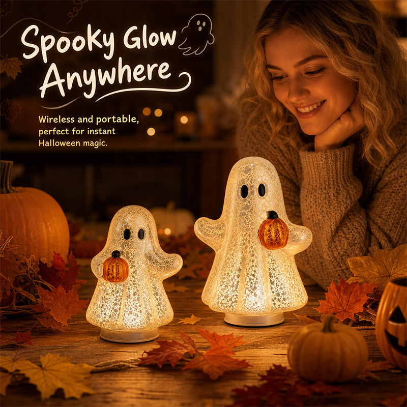 🎃 Limited Offer | Cosy Ghost Pumpkin LED Night Light – Sweet Autumn Pumpkin Ghost Lamp For Children & Adult Home Decor