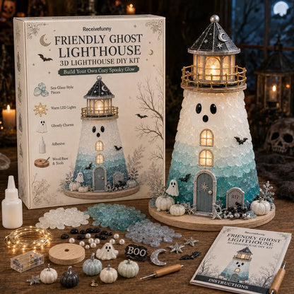 🎃Halloween Sea Glass Lighthouse DIY Kit