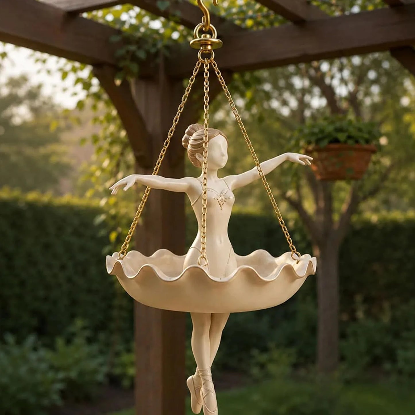 🌿Ballet Dancer Hanging Planter – Graceful Artistry, Living Greenery 🩰🌿