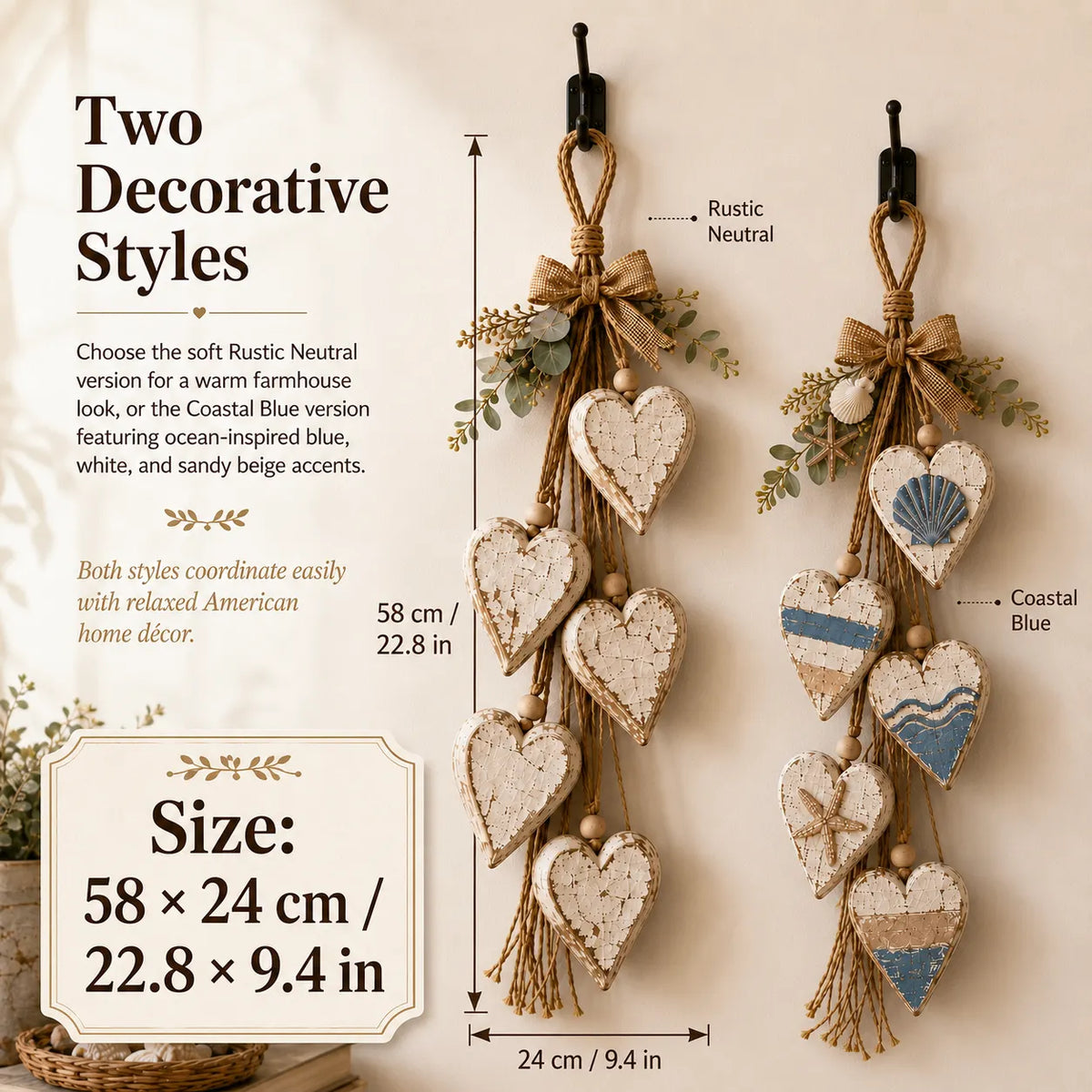 Hanging Heart Wall Decor