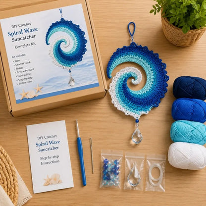 🌊🧵 DIY crocheted weather vane kit "Ocean Wave"