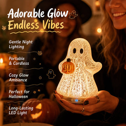 🎃 Limited Offer | Cosy Ghost Pumpkin LED Night Light – Sweet Autumn Pumpkin Ghost Lamp For Children & Adult Home Decor