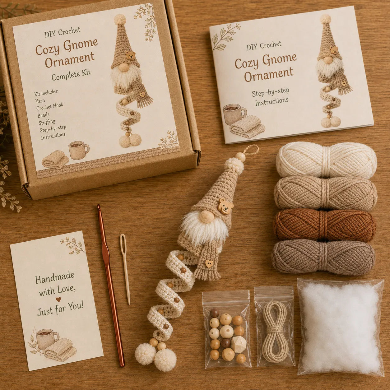 🔥49% OFF🎄 DIY Crochet Gnome Ornament Collection📦Limited Stock!🎉The joy of handicrafts awaits your exploration❤️