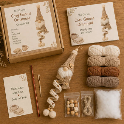 🔥49% OFF🎄 DIY Crochet Gnome Ornament Collection📦Limited Stock!🎉The joy of handicrafts awaits your exploration❤️