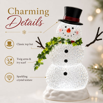 ☃️ Light-Up Snowman Crystal Globe — Bring Winter Magic Home! ✨