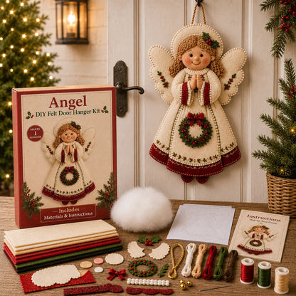 ⛄🎅🎄Christmas Felt Door Hanger DIY Sewing Kit