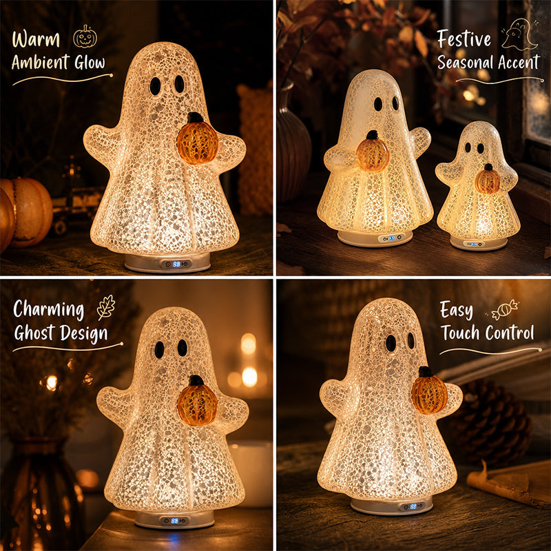 🎃 Limited Offer | Cosy Ghost Pumpkin LED Night Light – Sweet Autumn Pumpkin Ghost Lamp For Children & Adult Home Decor