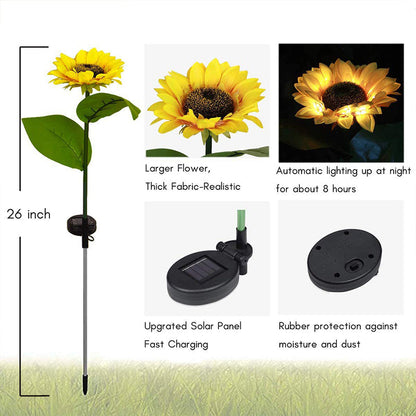 🌻 Solar Sunflower Garden Lights
