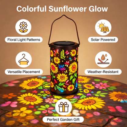 🔥Hot Sale 49% OFF -✨Colorful Sunflower Glow Solar Garden Lantern