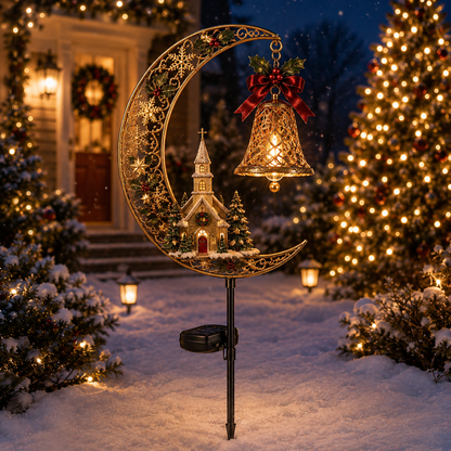 🎄✨Solar Christmas Crescent Garden Light