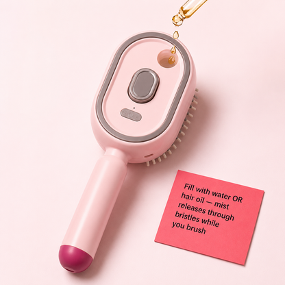 NEVEN™ Steam Mist Brush — Detangle, Hydrate & Smooth Any Hair Type