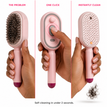 NEVEN™ Steam Mist Brush — Detangle, Hydrate & Smooth Any Hair Type