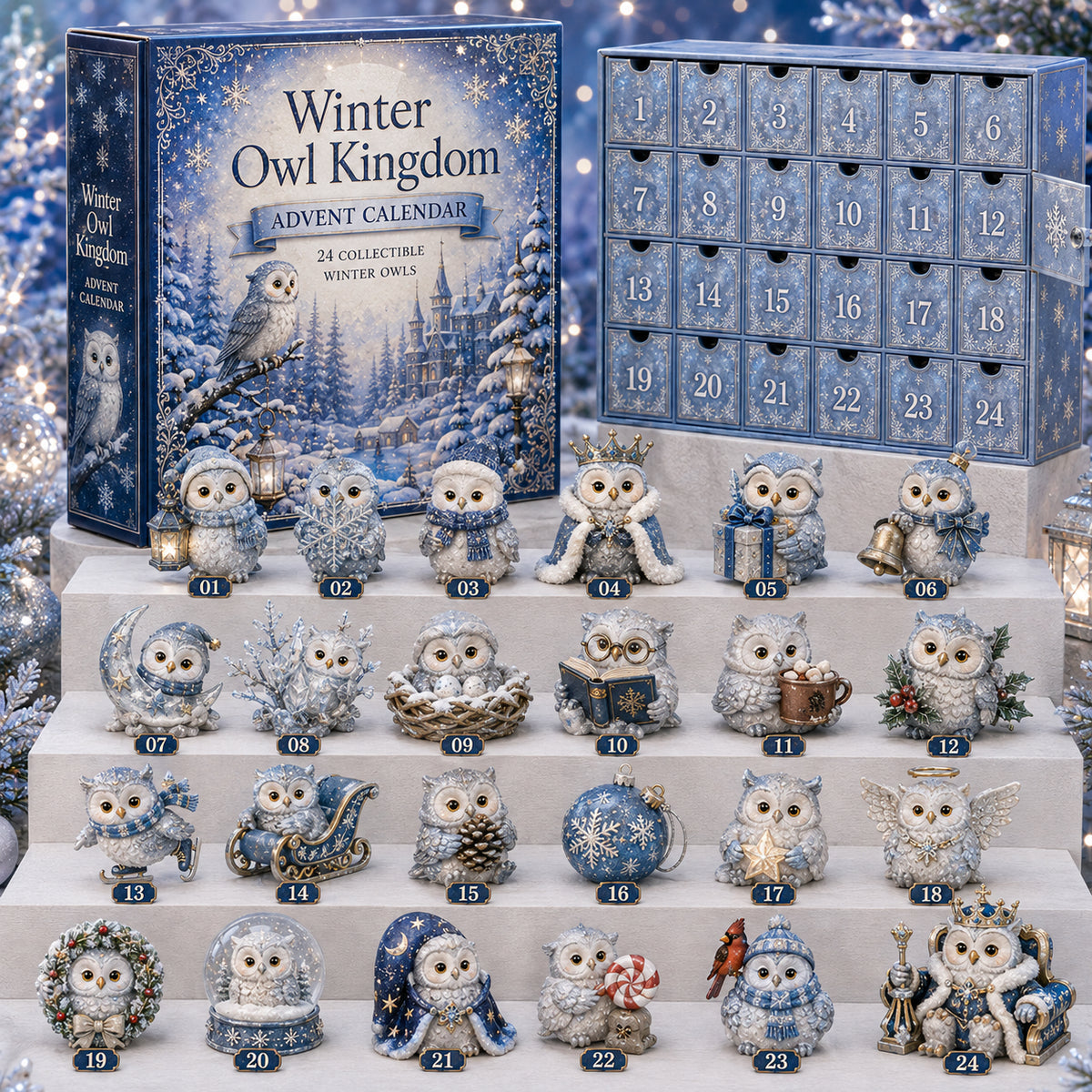 ❄️🦉Winter Owl Kingdom – 24-Day Christmas Advent Calendar🎄