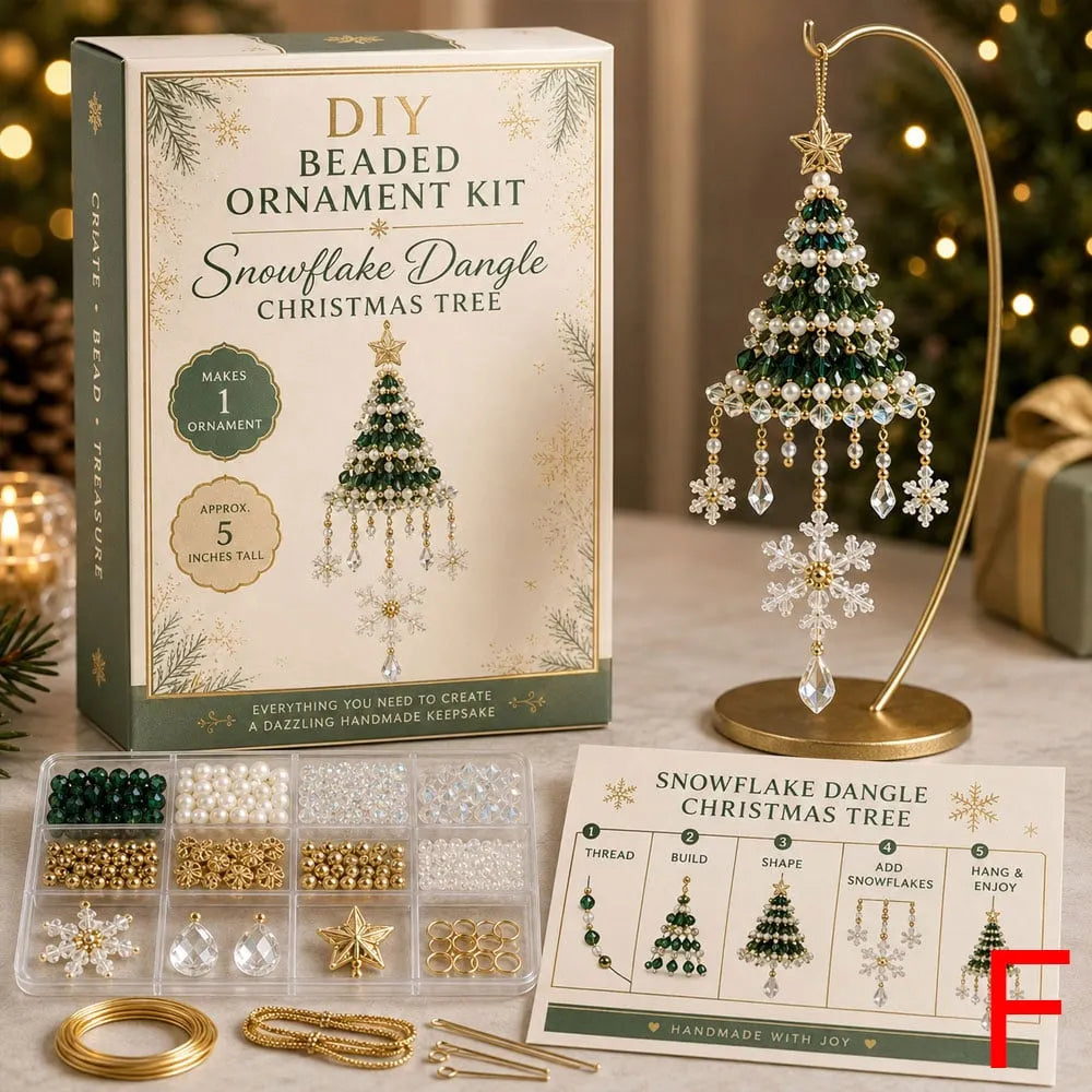 DIY Christmas Tree Beaded Ornament Kit