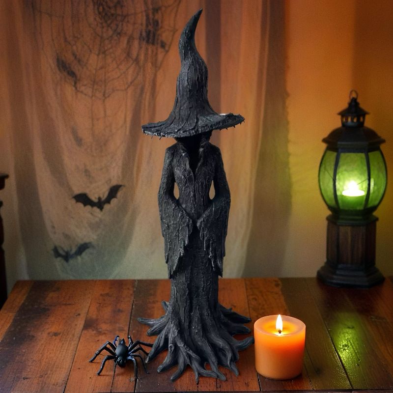 🧙‍♀️Hand-Painted Enchanting Witch Statue✨