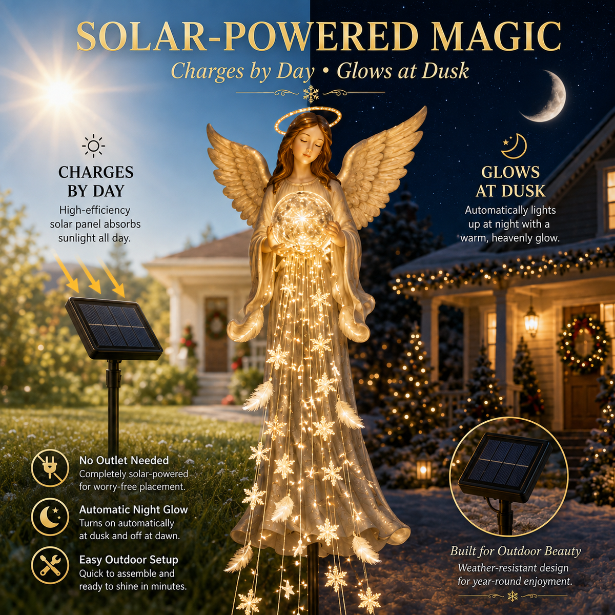 Solar Angel Remembrance Garden Light👼