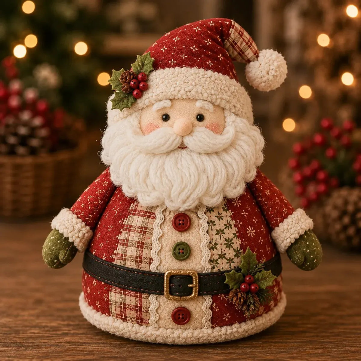 🎄 Christmas Fabric Doll DIY Kit – Create Your Own Handmade Holiday Keepsake