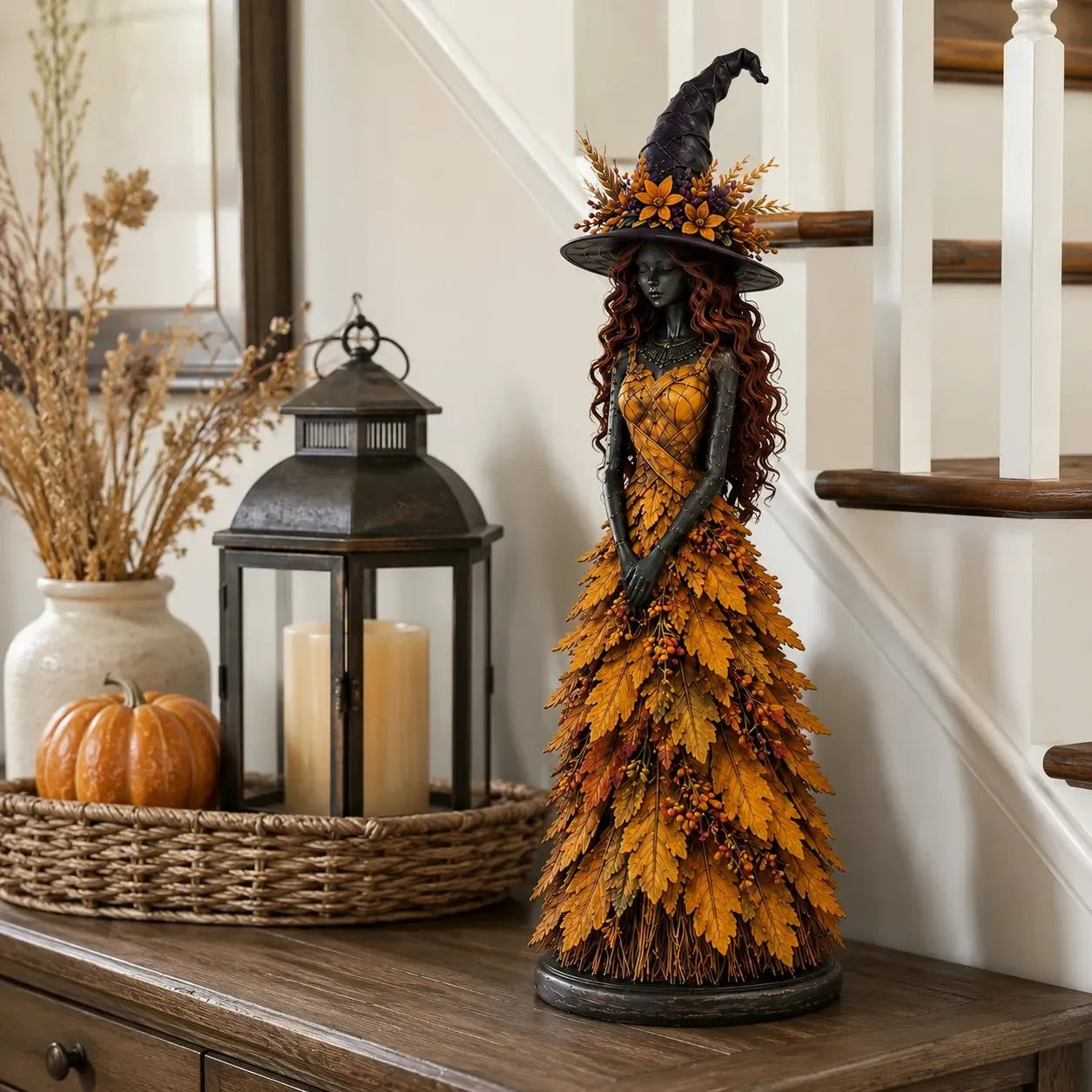 🔥LAST DAY 50% OFF - 🧙‍♀️Enchanted Autumn Witch Figurine(📦Buy 2 Free Shipping)